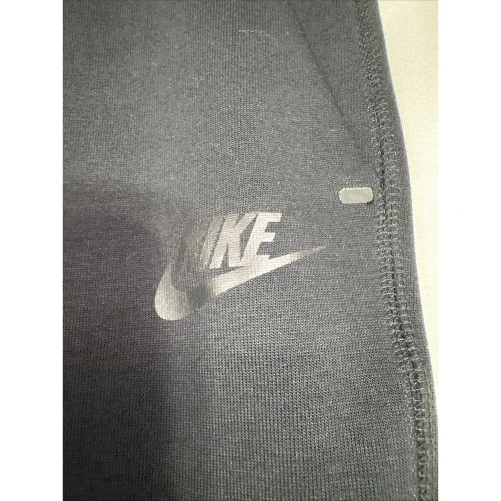 Nike Tech Fleece Joggers Mens M Black Tapered Zip Pocket Sweatpants